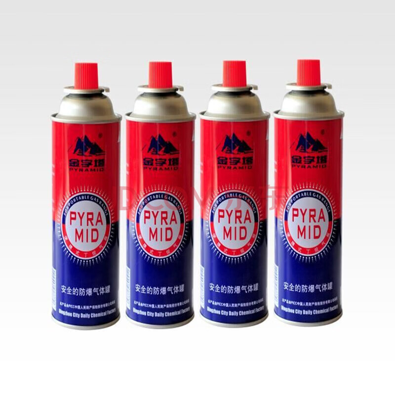 金字塔卡式气罐便携式卡式炉气罐防爆长气瓶丁烷气瓦斯脉鲜岩谷 4瓶