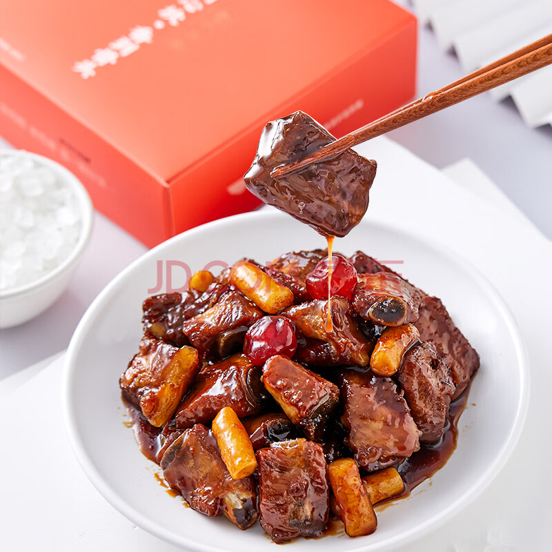 十二荟 蜜汁仔排330g 糖醋排骨速冻菜加热即食半成品菜肉食熟食方便