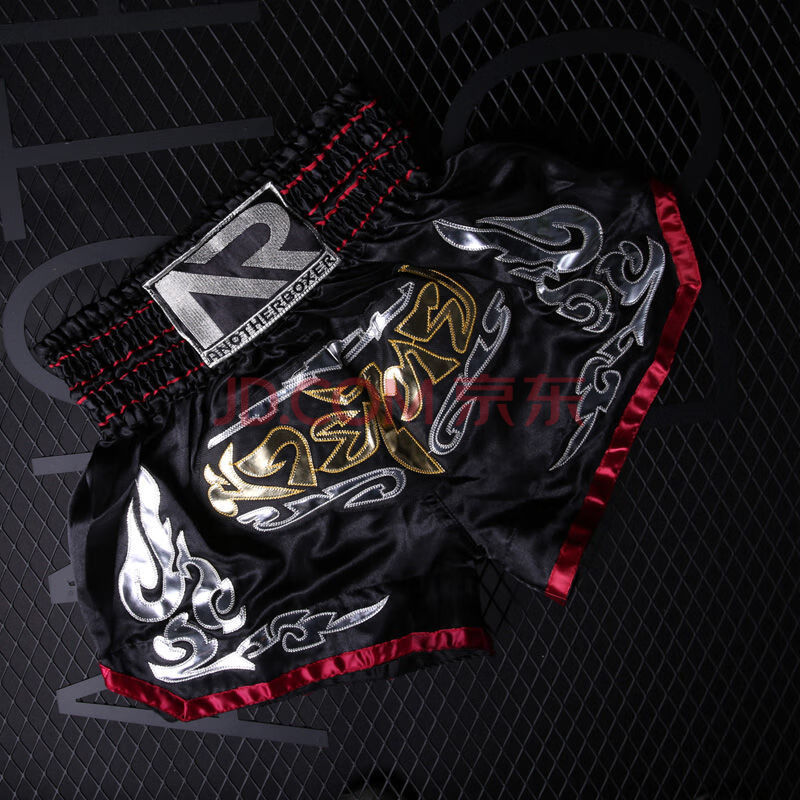 2-18岁儿童青少年新款泰拳散打搏击短裤男女比赛格斗训练拳 火凤凰 m