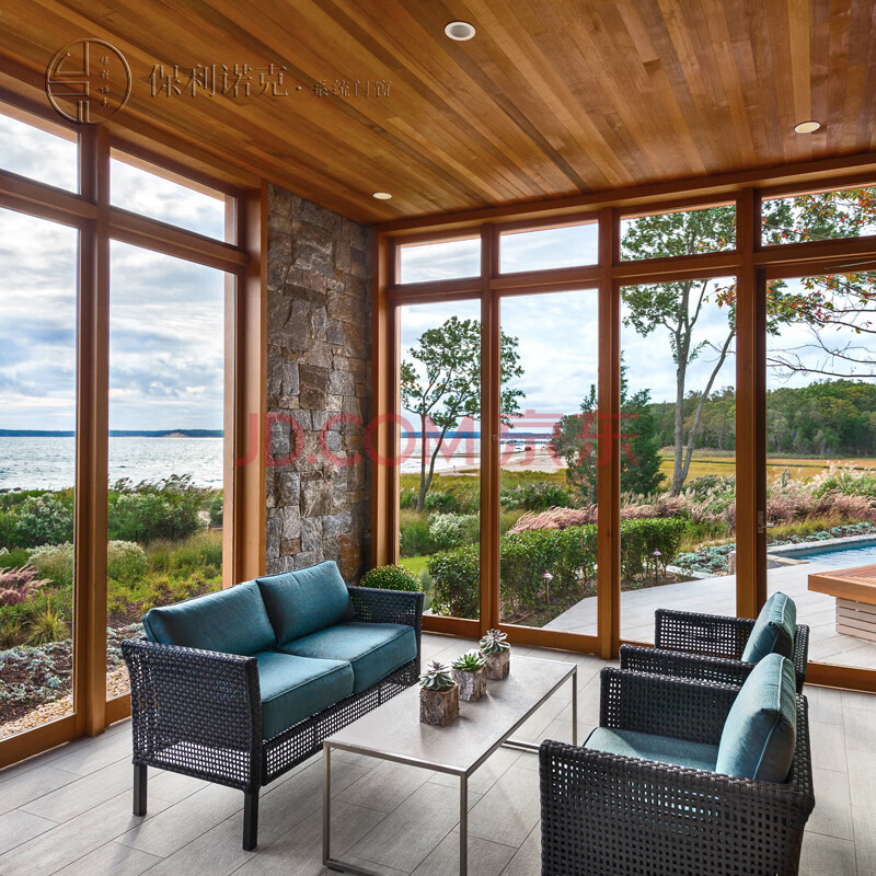 欧式罗马柱别墅铝合金阳光房露台断桥铝门窗封阳台玻璃天井平移推拉窗