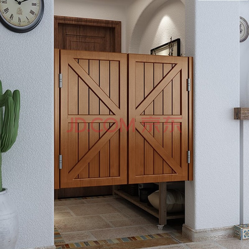 圣芙尼地中海实木牛仔门半腰门吧台门走廊隔断过道门厨房卫生间门双