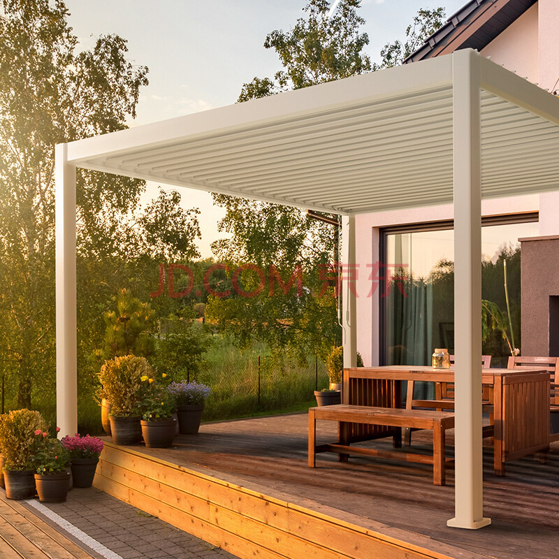 howvin豪园别墅现代简约户外凉亭 花园室外家具遮阳棚庭院铝合金亭子