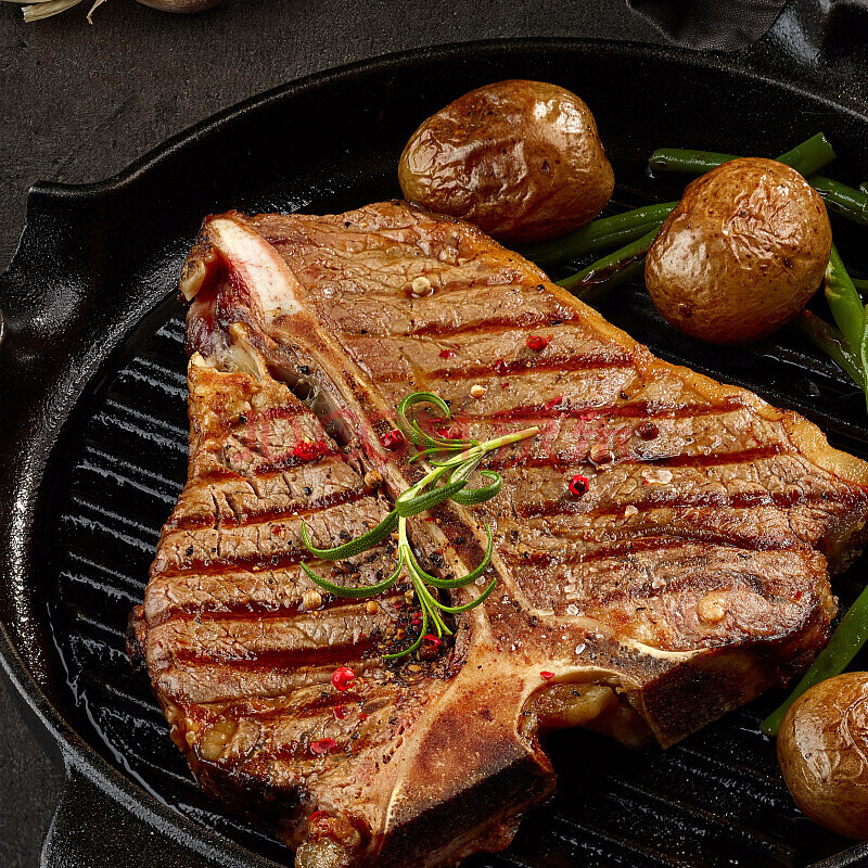 5折 原味t骨猪扒猪排西餐厅腌制猪大肋排调理猪排10片/包1000g