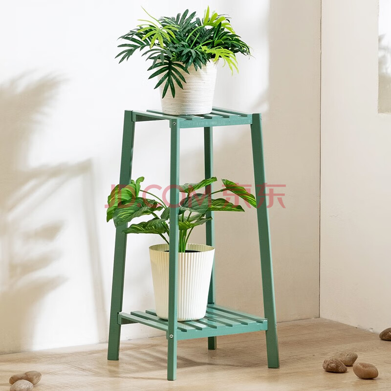 淘之良品简易多层客厅花架阳台多肉简约现代实木花架子楠竹客厅室内