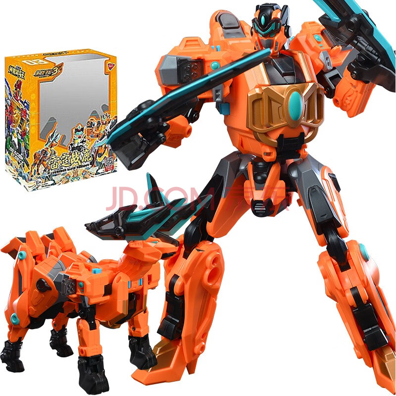 玩具山海兽机器人套装 2变机甲经典款-中雷霆战鹿 【钢铁飞龙3代】