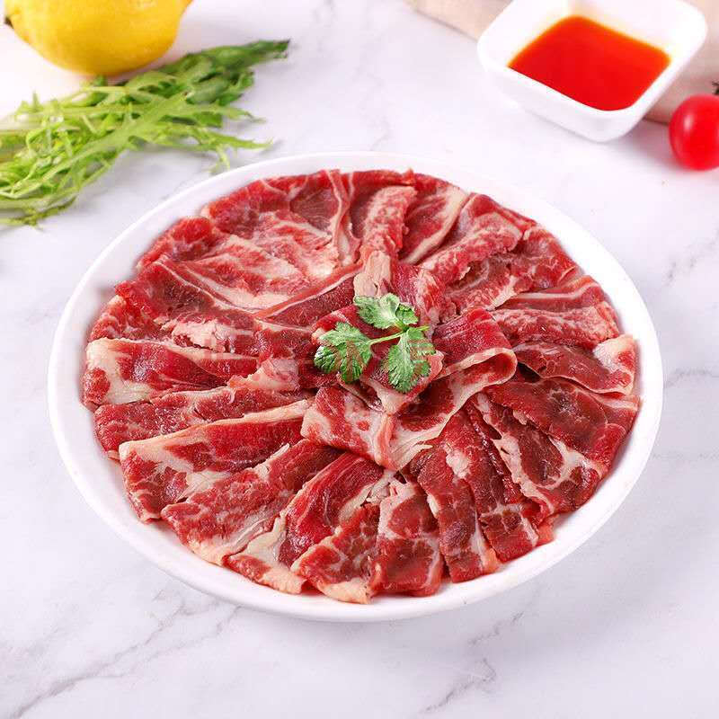 肥牛卷雪花肥牛火锅食材批发牛肉片涮火锅牛肉卷生鲜生牛肉麻辣烫 4斤