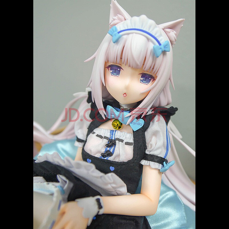 巧克力与香子兰手办二次元香草黑白女仆性感猫娘动漫机箱摆件 坐姿