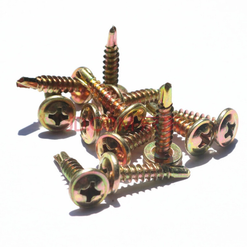 国标十字大扁头钻尾丝 自攻自钻燕尾钉螺钉大圆头华司螺丝m4.