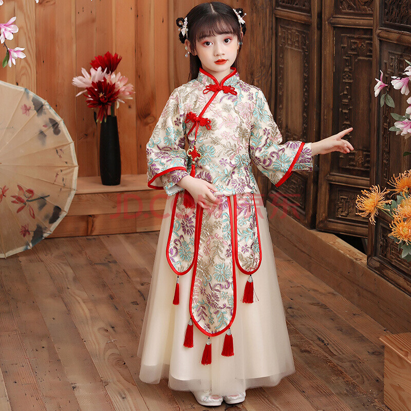 【秋冬新品】小朋友的汉服古代服装秋冬仙女裙女童中国风长袖古装汉服