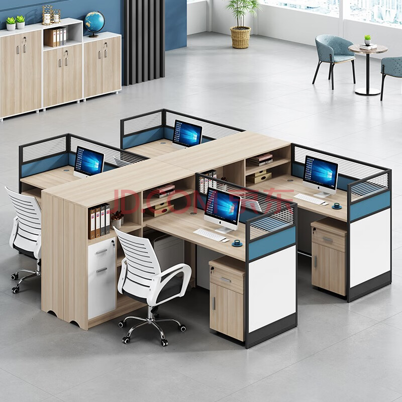 家具组合屏风工作位办公桌椅多人位员工位财务办公室职员隔断工位桌