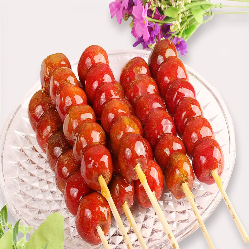 喳喳乐老北京特产水果夹心冰糖葫芦 休闲小吃零食 榴莲椰子冰糖葫芦12