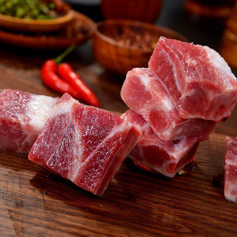 全优乐丹麦进口猪肋排条猪排骨高汤红烧排骨糖醋排骨新鲜生鲜食材1200