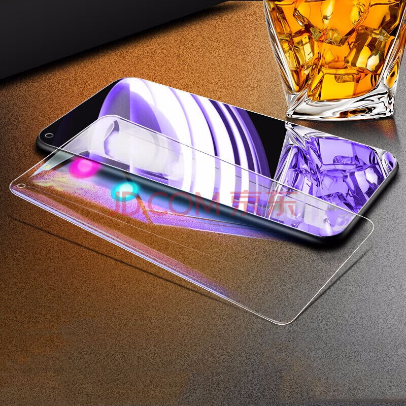 召召木木 opporeno4se钢化膜手机保护贴膜防爆玻璃紫光抗蓝光屏幕膜