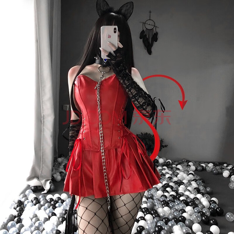 情趣内衣女 诱惑sm小恶魔女王皮衣套装激情调教女郎角色扮演制服皮革