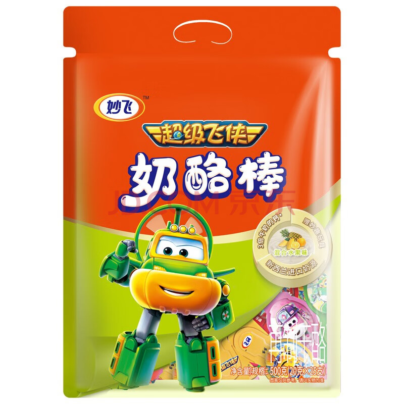 妙飞 儿童奶酪棒 混合水果味 500g*3件80.67(26.89元/件)
