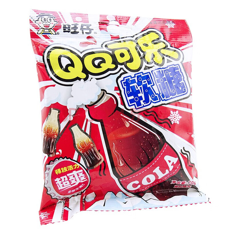 旺旺 旺仔qq糖 70g 袋装 水果汁软糖橡皮糖儿童节糖果礼物休闲零食品
