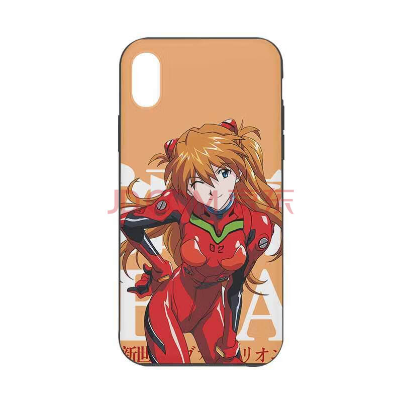当世11 12 x xs xr 6 7 8新世纪福音战士eva明日香硅胶磨砂手机壳 明