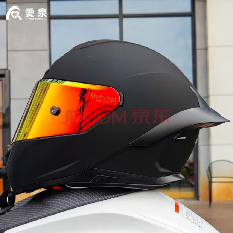 motorax摩雷士r50烈火战车摩托车头盔四季男女大尾翼全盔踏板车机车跑