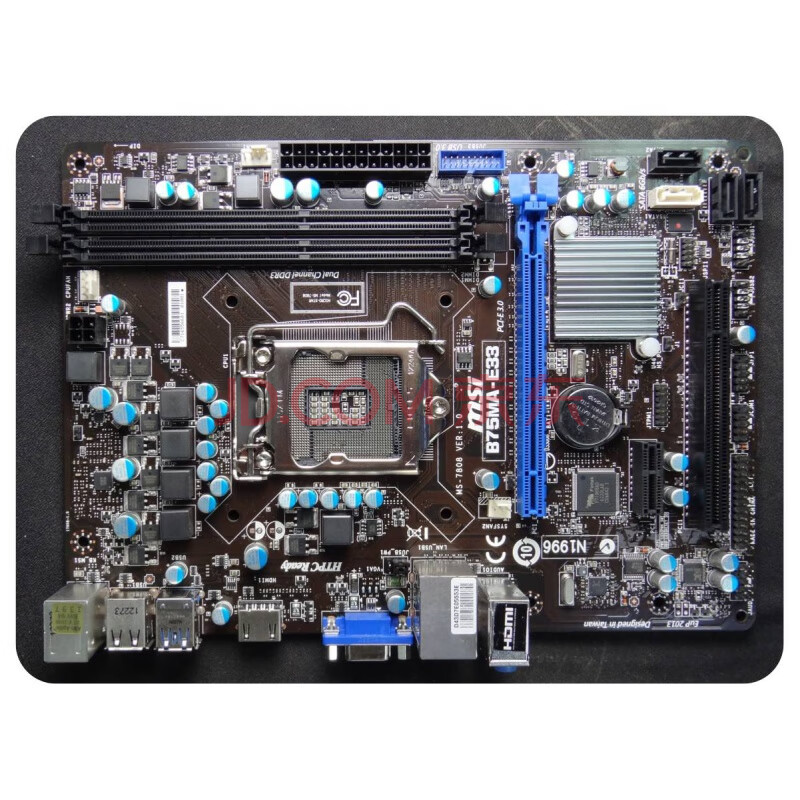 msi/微星 b75ma-e31/b75a-ie35 e33 g43 p45 1155针主板 天蓝色