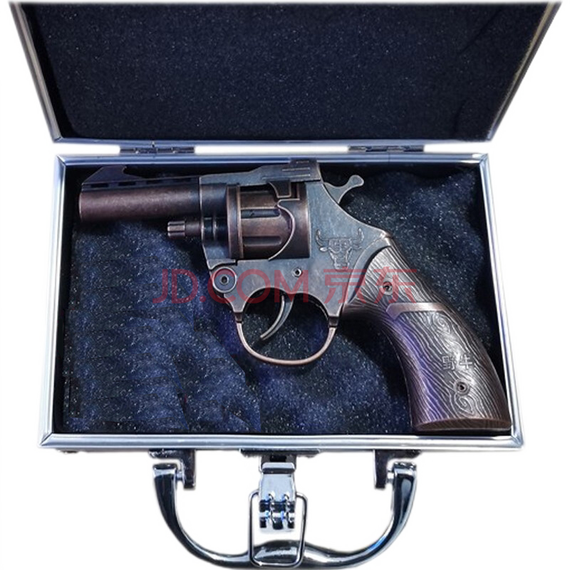 基宇联创全合金左轮枪玩具枪玩具合金材质8090后儿时怀旧复古左轮枪