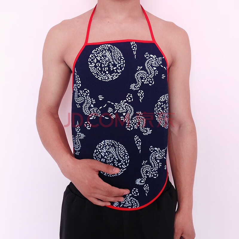 肚兜男士成人中国风 男士金艾草男式吊带内衣中老年成人护肚护胃保暖