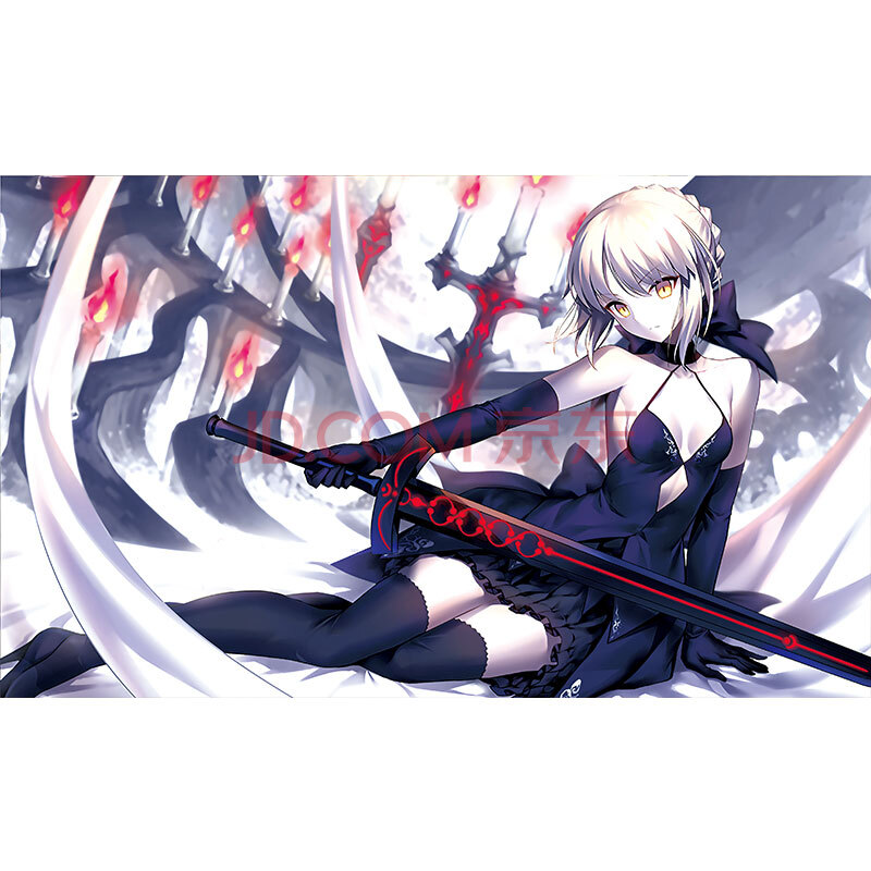 fate系列 saber/吾王 动漫海报二次元墙贴宿舍卧室超大墙贴纸定制 20