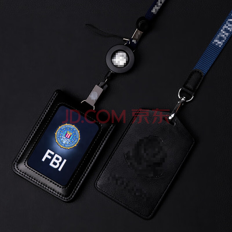 jc真皮可折叠警官警c工作牌辅察证件卡套工牌胸牌挂绳印刷logo执勤