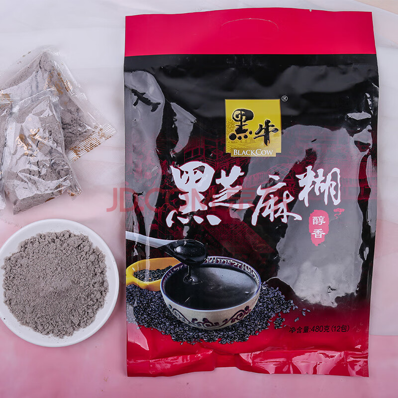 黑牛醇香黑芝麻糊早餐小袋装冲饮即食冲调谷物营养早餐代餐粉原味
