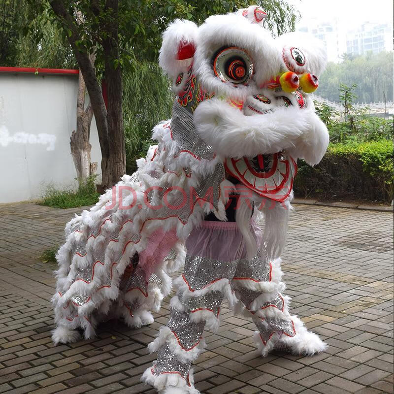 舞狮道具整套双人全套舞龙舞狮子头澳洲羊毛醒狮标准佛山南狮sn1572