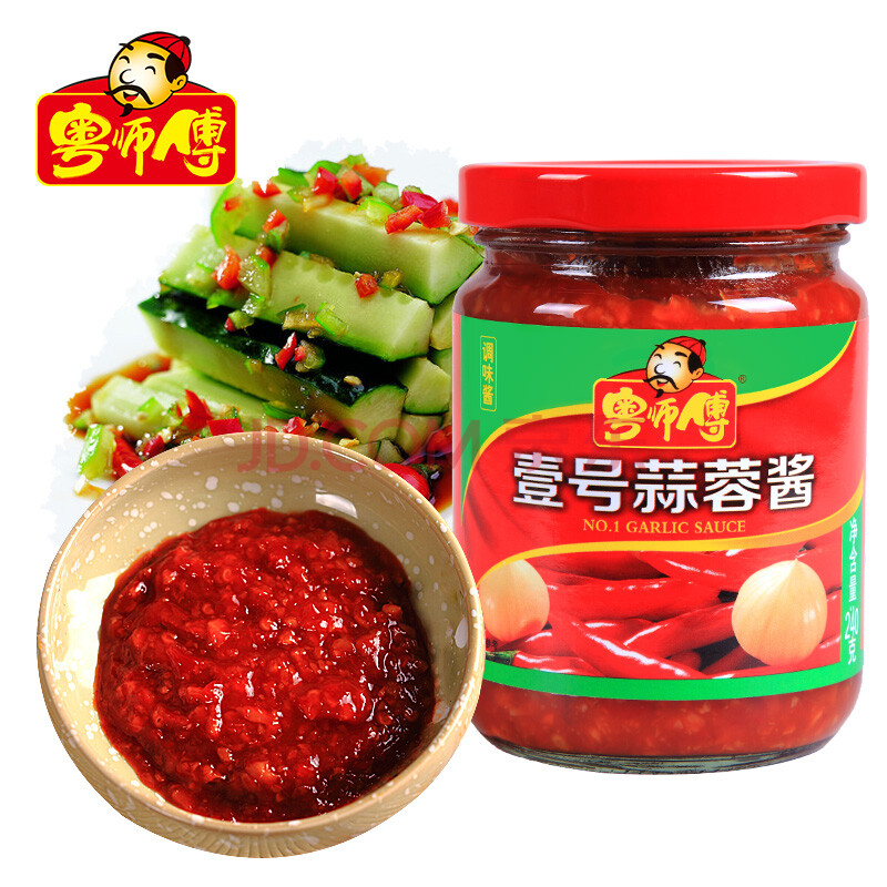 粤师傅240g壹号蒜蓉辣椒酱微辣拌面下饭炒菜炒花甲蒜香酱