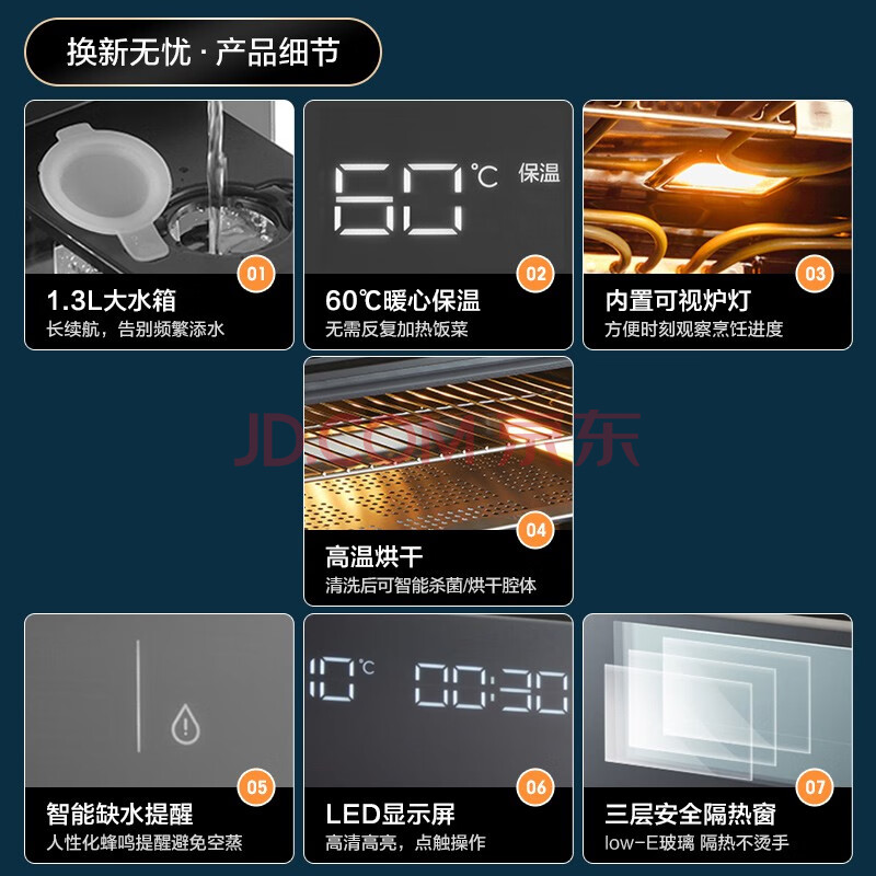 如何评价华帝蒸烤箱一体机JYQ50-i23018配置差不差？华帝JYQ50-i23018内情优缺点实测 心得评测 第7张