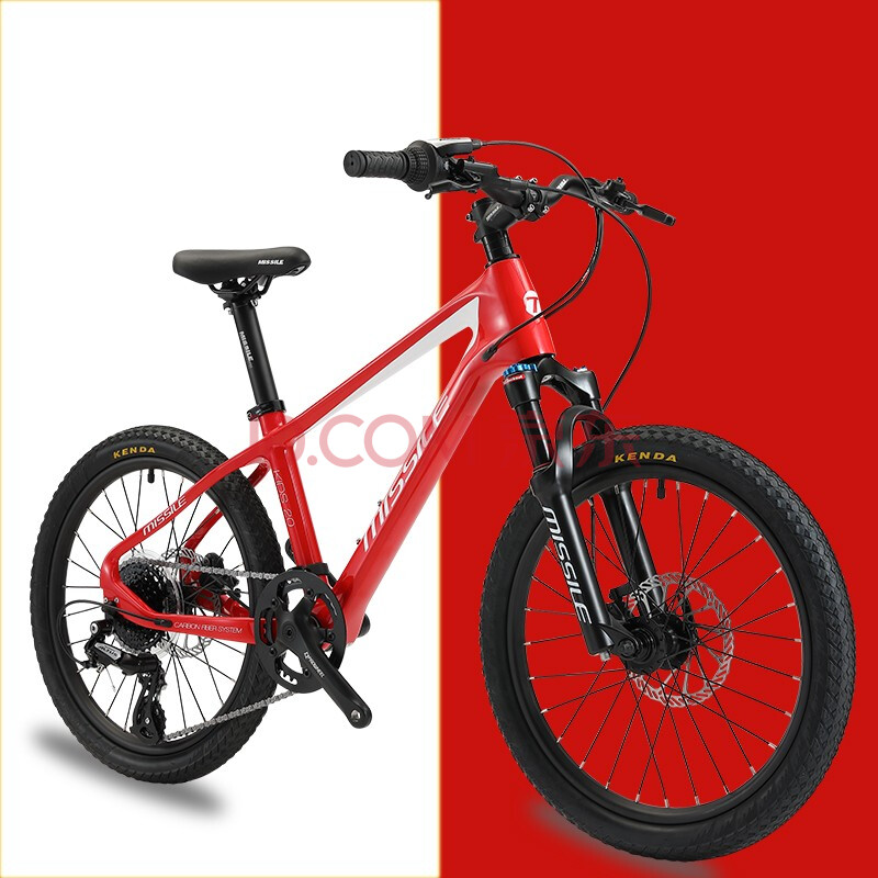 missile米赛尔儿童碳纤维山地车自行车男女孩单车20寸/24寸5-7-9岁小