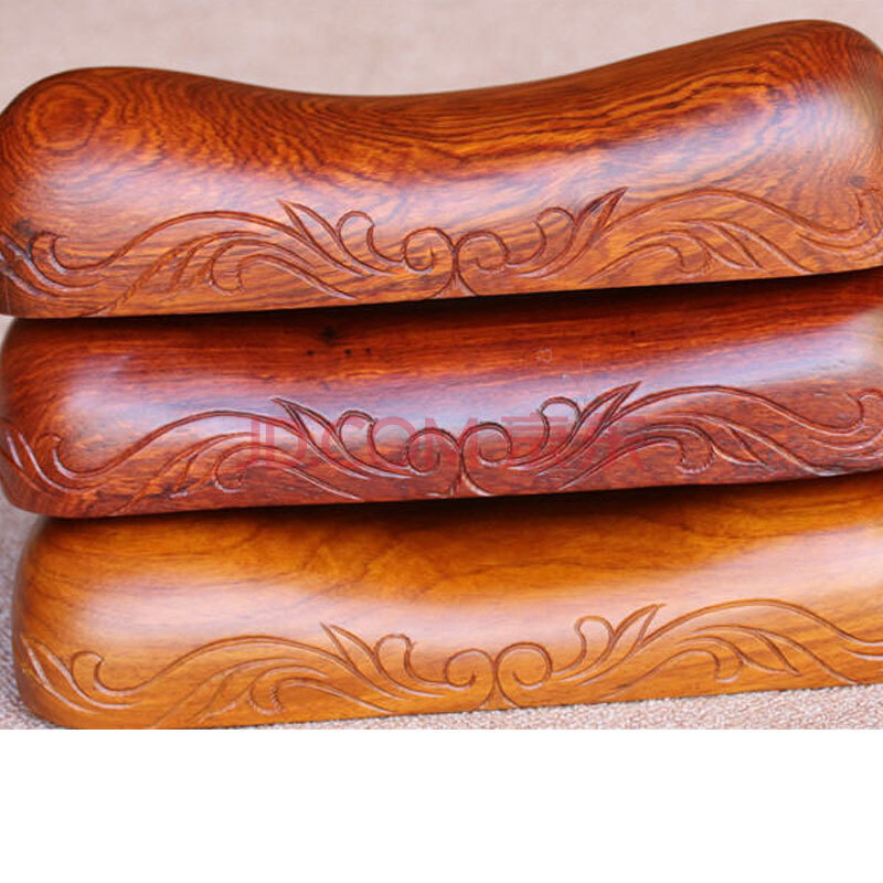 木实木枕红木枕颈椎枕头护颈枕硬枕 缅花小枕 1个 颜色纹理随机发