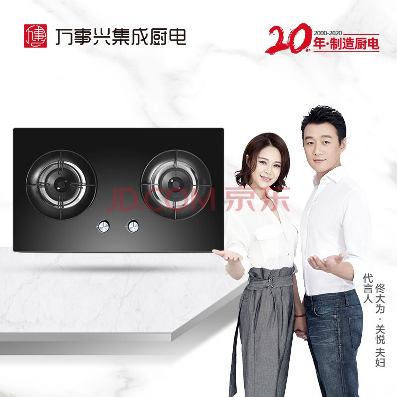 万事兴vezsin10b6燃气灶双灶天然气煤气液化气嵌入式灶聚能锅架台式