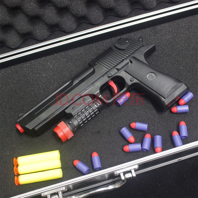 重机枪吃鸡武人器男孩玩具枪礼物 沙鹰软弹枪 3发长子弹 12发短子弹