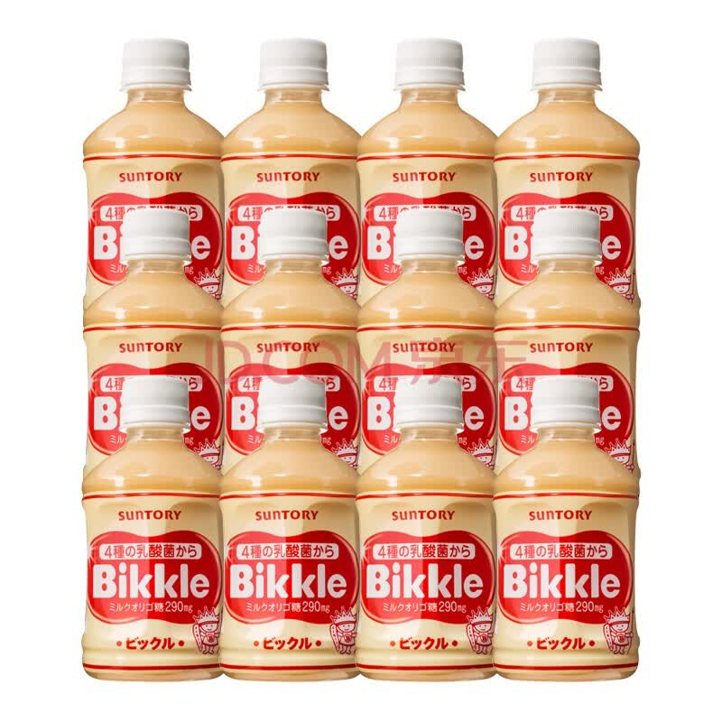 日本进口 三得利suntory bikkle活性乳酸菌风味儿童乳味饮料280ml*6瓶