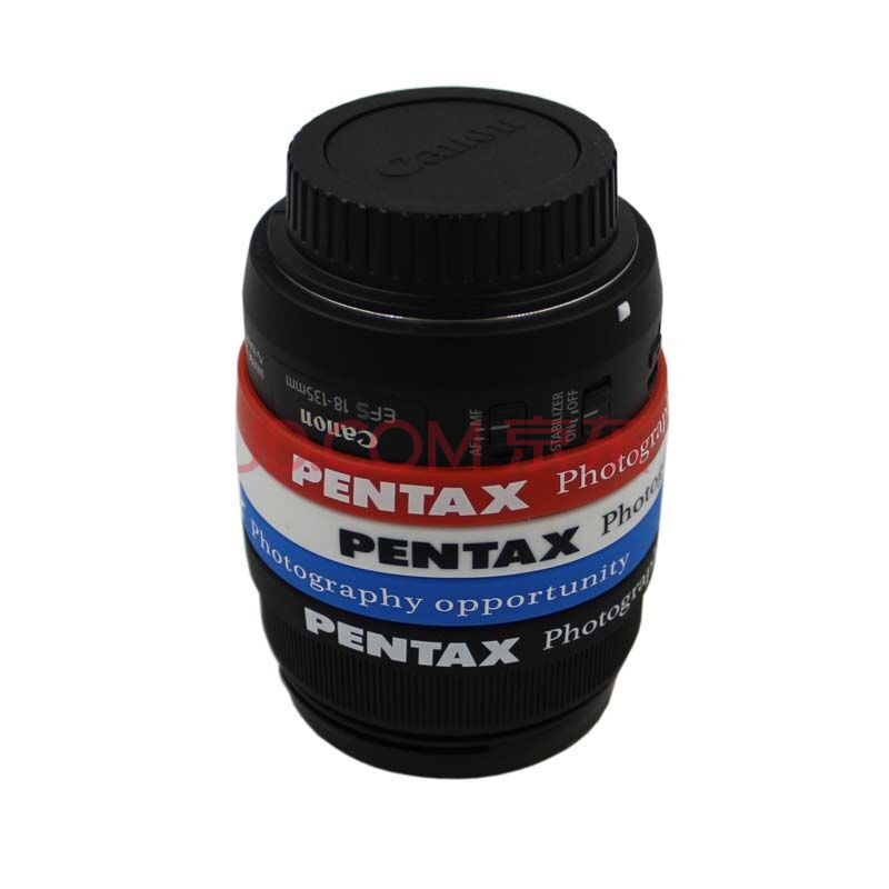 承格巨 佳能康宾得单反相机镜头保护手环皮圈胶防撞变焦饰皮 宾得蓝色