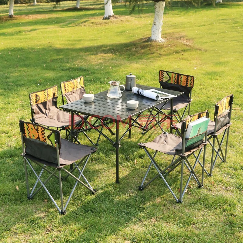 野人谷 户外折叠桌椅野外露营野餐便携式折叠餐桌椅自驾游烧烤野营