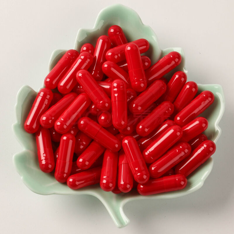 食用糯米淀粉胶囊壳 绿色胶囊皮 灌装任何粉 空心植物胶囊壳 全红分体