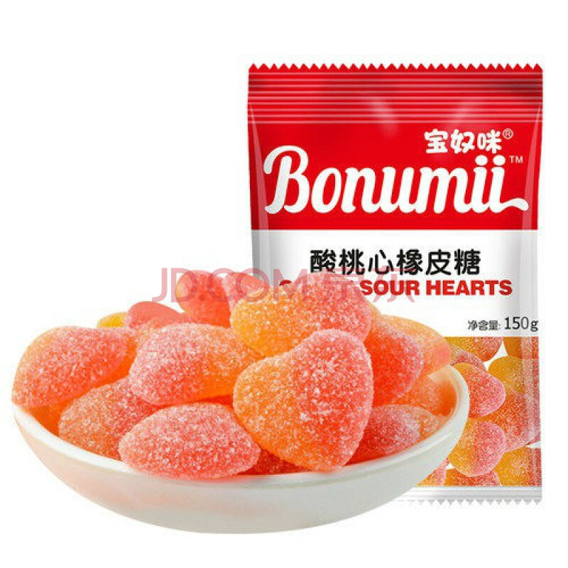 宝奴咪软糖糖果橡皮糖酸味果汁qq糖150g装零食网红食品 买二 一小熊