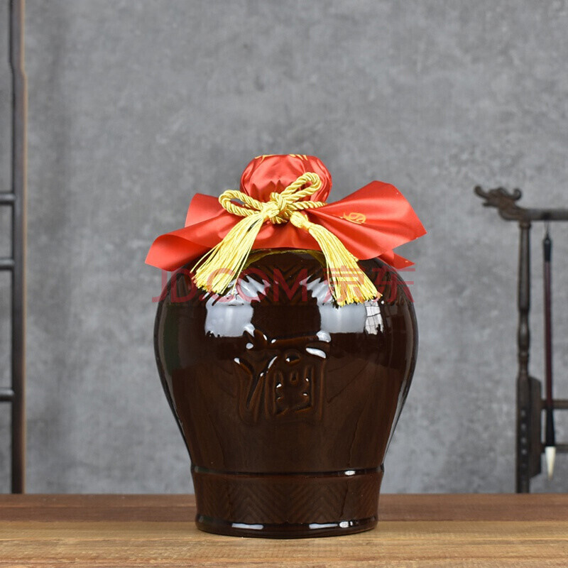 陶瓷酒瓶仿古酒坛子5斤装空瓶家用酒壶窖藏存酒密封白酒酿黄酒罐 5斤