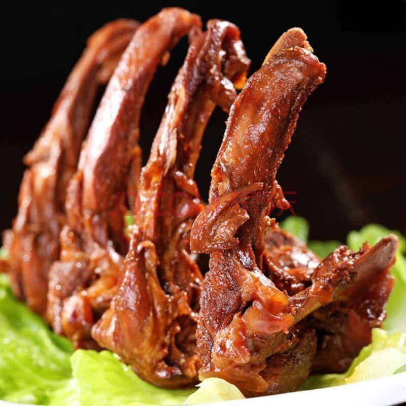 香辣鸭锁骨甜辣麻辣黑鸭架骨网红休闲零食小吃卤味酱鸭骨架 香辣味*1