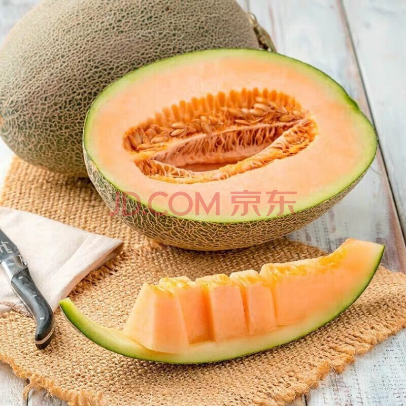 新鲜海南香妃小蜜瓜 网纹晓密哈密瓜香瓜甜瓜 6个