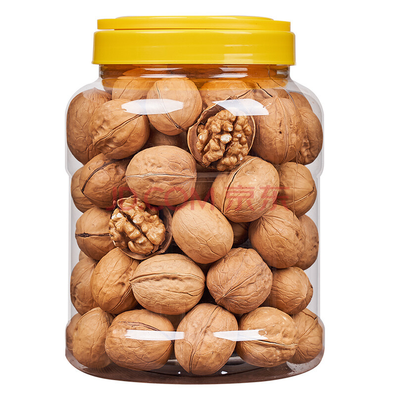 薄本味生纸皮核桃罐装1000g新疆特产草本核桃仁整箱坚果干果 精品大桶