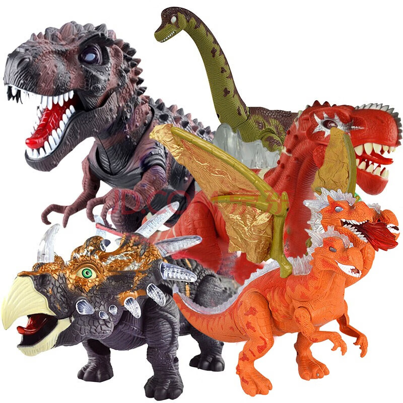 儿童恐龙玩具霸王龙模型套装 大号电动恐龙侏罗纪仿真动物3-6岁儿童