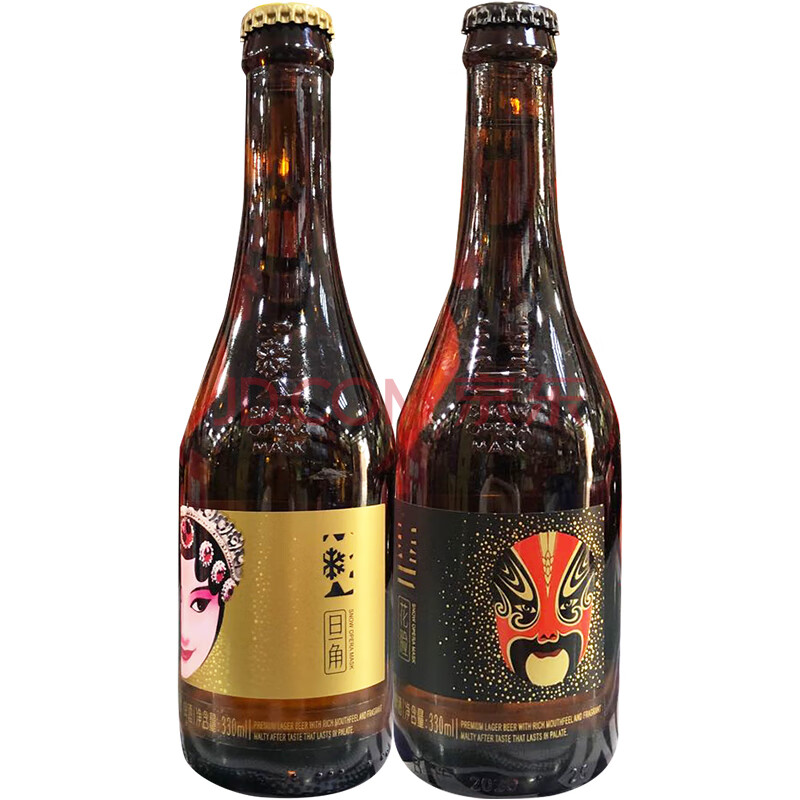 【吃情派】雪花脸谱花旦啤酒 418ml*12瓶 男女士沈阳特产 418ml(新