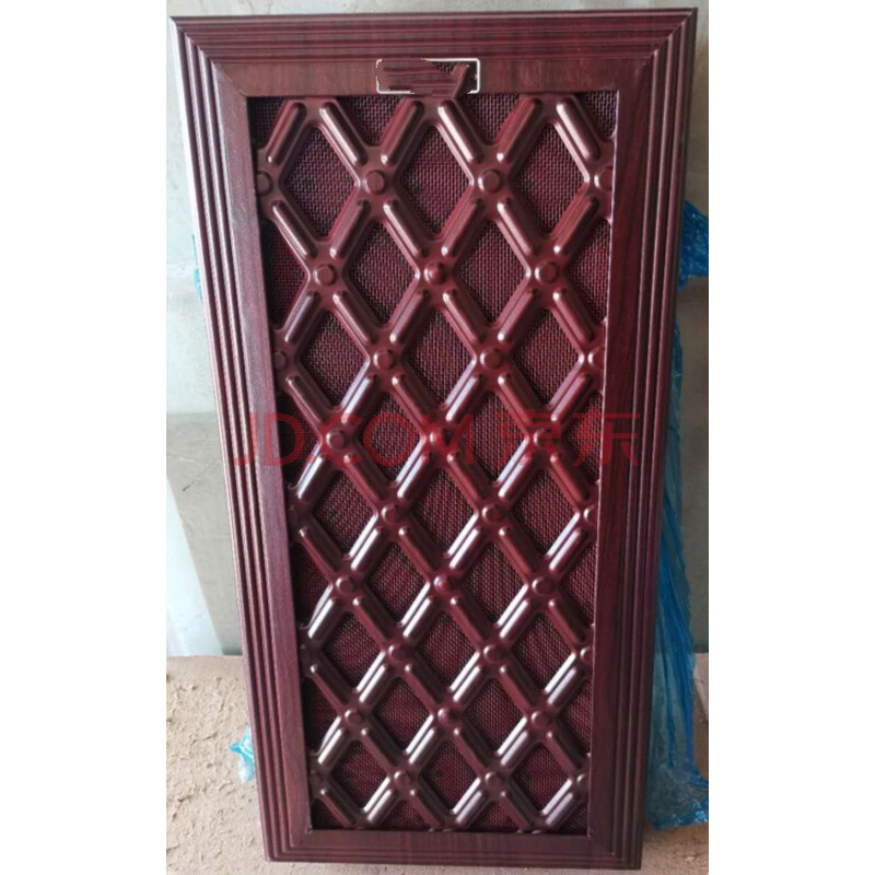 门纱门 通风窗门中门 加装百叶窗 防盗门改装通风窗 30*61钢制菱形