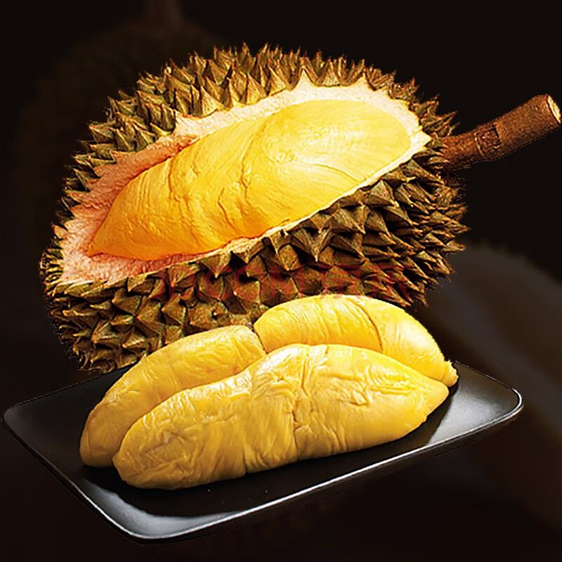 马来西亚苏丹王榴莲d24 空运液氮榴莲整个带壳冷冻保鲜 榴莲4-4.