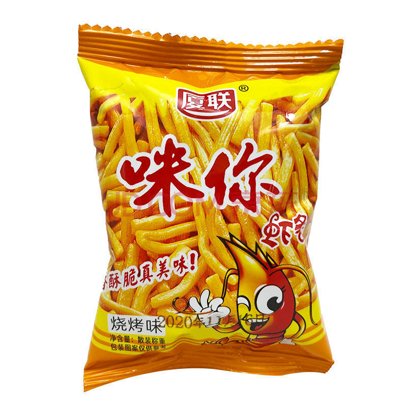 【200包】味咪虾条锅巴薯条小吃整箱网红儿童怀旧零食