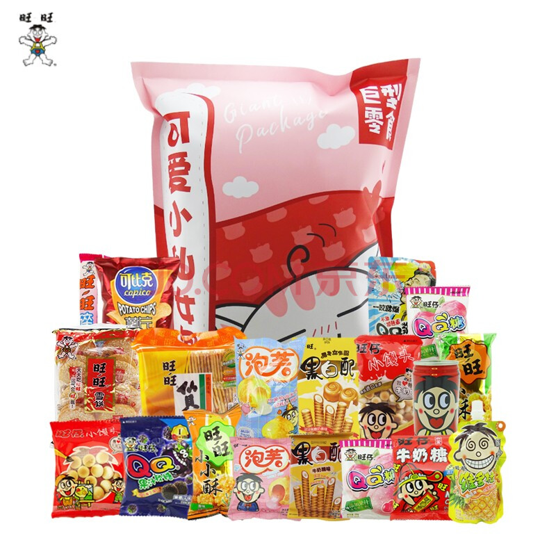 旺旺 大礼包 零食网红零食组合套餐礼包拜年年货送女友儿童礼物巨型猪